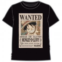 Camiseta Wanted Luffy One...